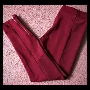 Medium Burgundy Leggings